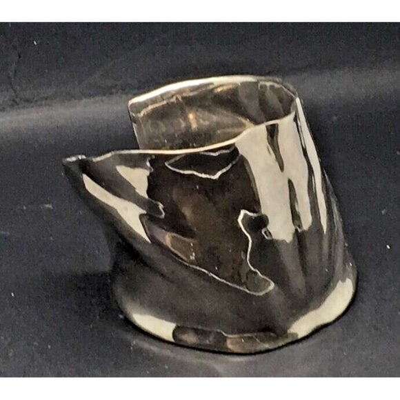 Robert Lee Morris RLM Studio Sterling Silver Cuff Bracelet Chunky Wide Wavy 925 - Picture 1 of 5
